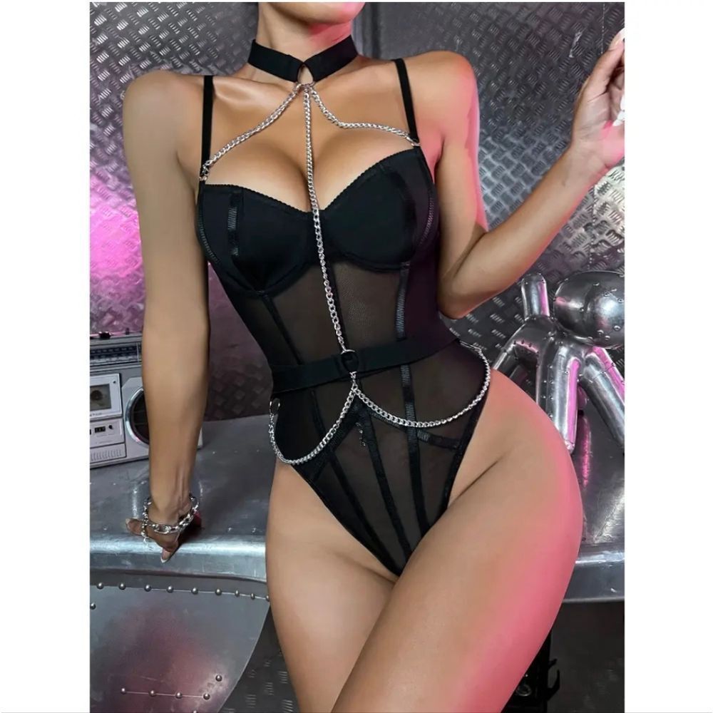 Women's Sexy Lingerie Teddy Babydoll One Piece Bodysuit Nightgown Dress Set US